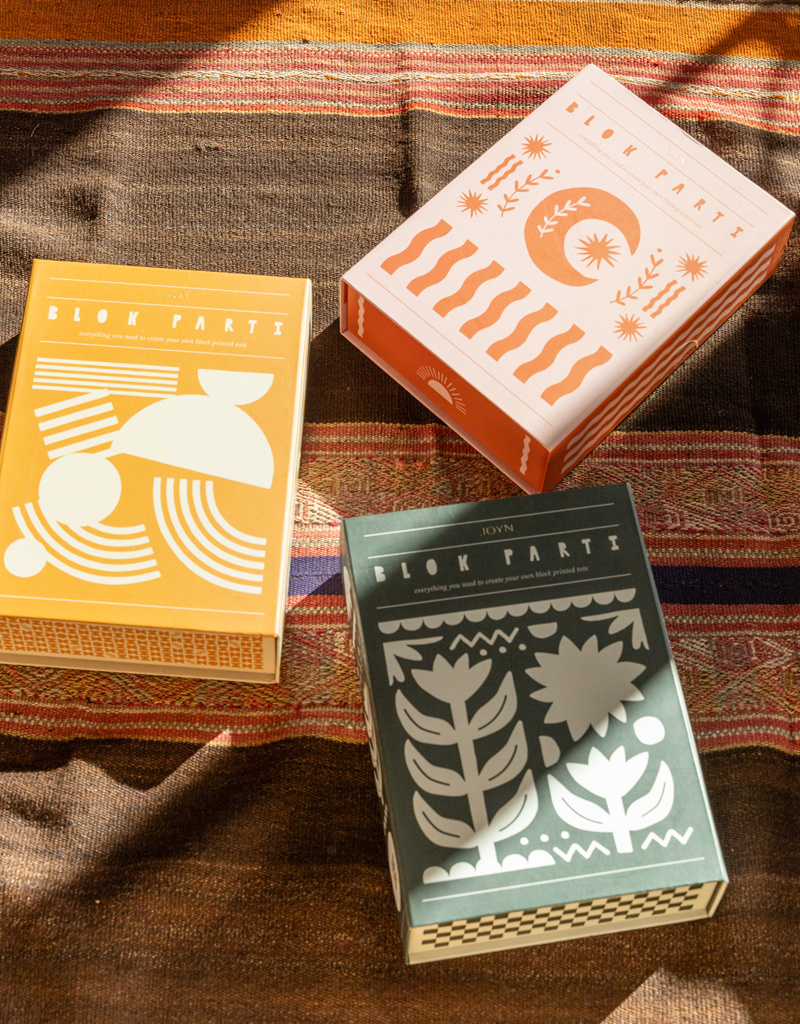 JOYN Block Print Tote Parti Kit