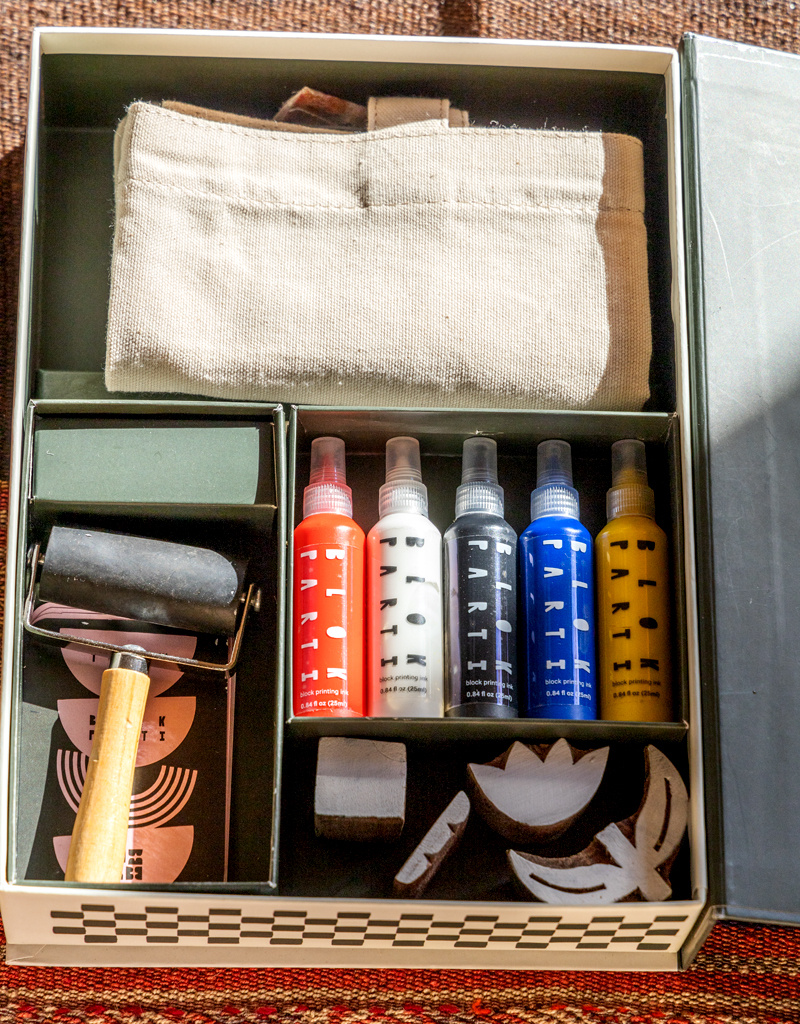 JOYN Block Print Tote Parti Kit