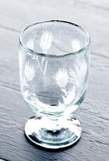 East Fork Pottery Etched Thistle Wine Glass