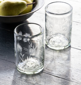 East Fork Pottery Etched Thistle Glass Tumbler