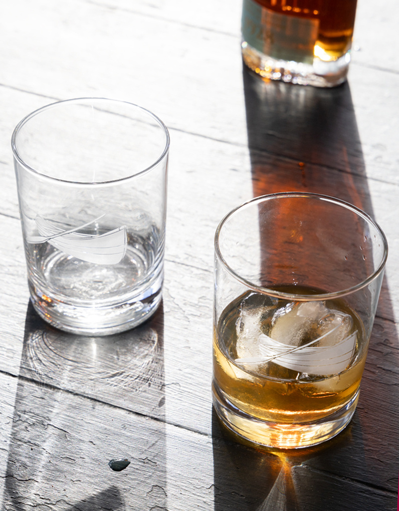 The Birch Store Canoe Drinking Glass