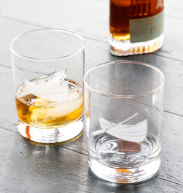 The Birch Store Canoe Drinking Glass
