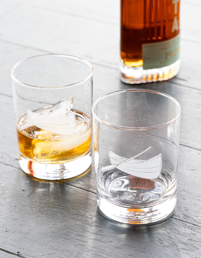 The Birch Store Canoe Drinking Glass