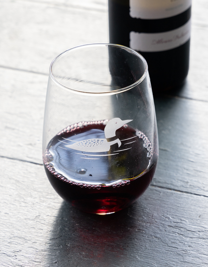 The Birch Store Loon Stemless Wine  Glass