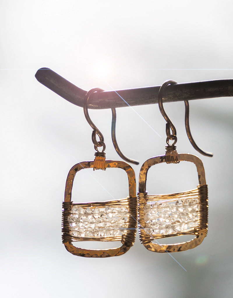 Dana Kellin Herkimer Diamond Earrings