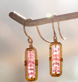 Dana Kellin Pink Sapphire Earrings