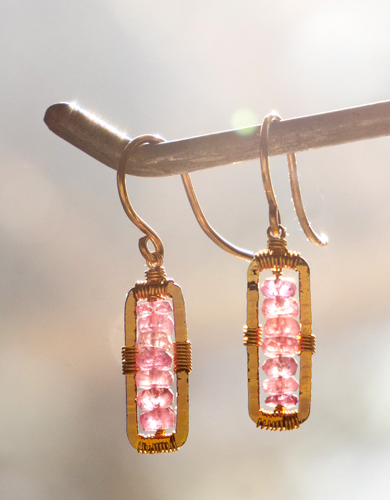 Dana Kellin Pink Sapphire Earrings
