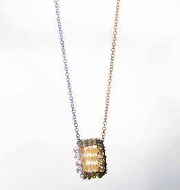 Dana Kellin Crystal & Pearl Necklace