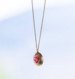 Dana Kellin Garnet & Pink Sapphire Necklace
