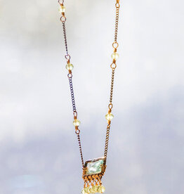 Dana Kellin Teal Quartz & Green Apatite Necklace