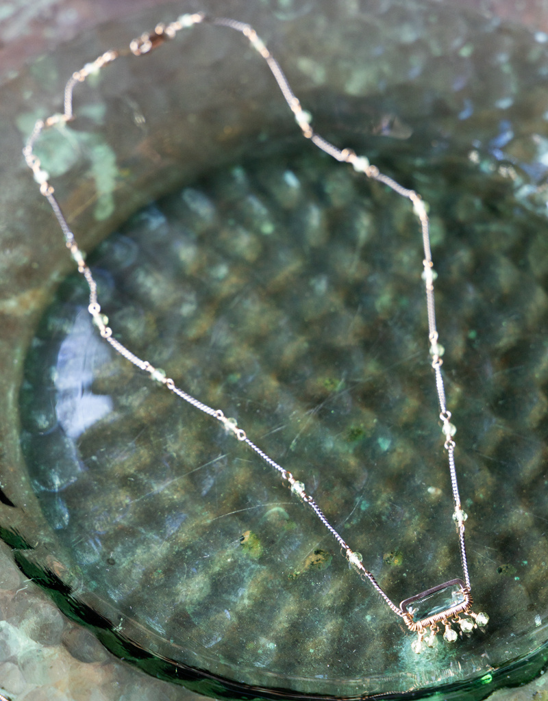 Dana Kellin Teal Quartz & Green Apatite Necklace