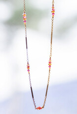 Dana Kellin Hibiscus Mix of Stones Necklace