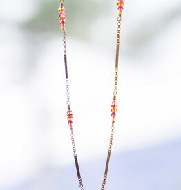 Dana Kellin Hibiscus Mix of Stones Necklace