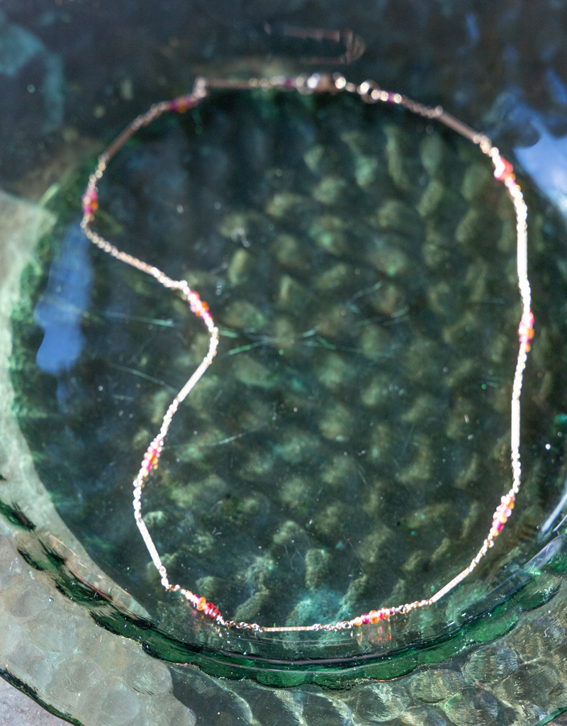 Dana Kellin Hibiscus Mix of Stones Necklace