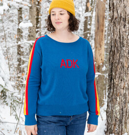 The Birch Store Cashmere ADK Sweater Striped Sleeve