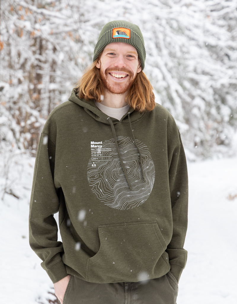Topogra Topography Map ADK Hoodie