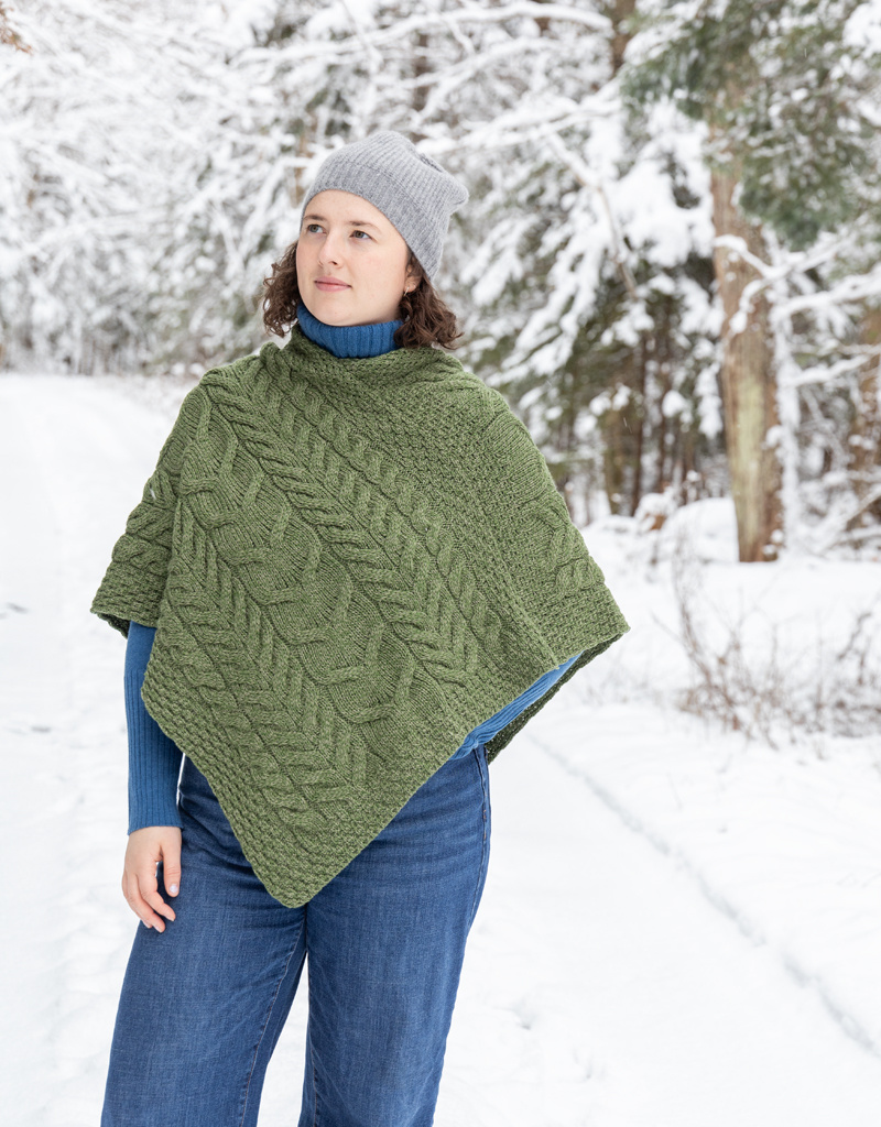 Aran Woollen Mills Aran Woollen Mills Aasleagh Falls Poncho