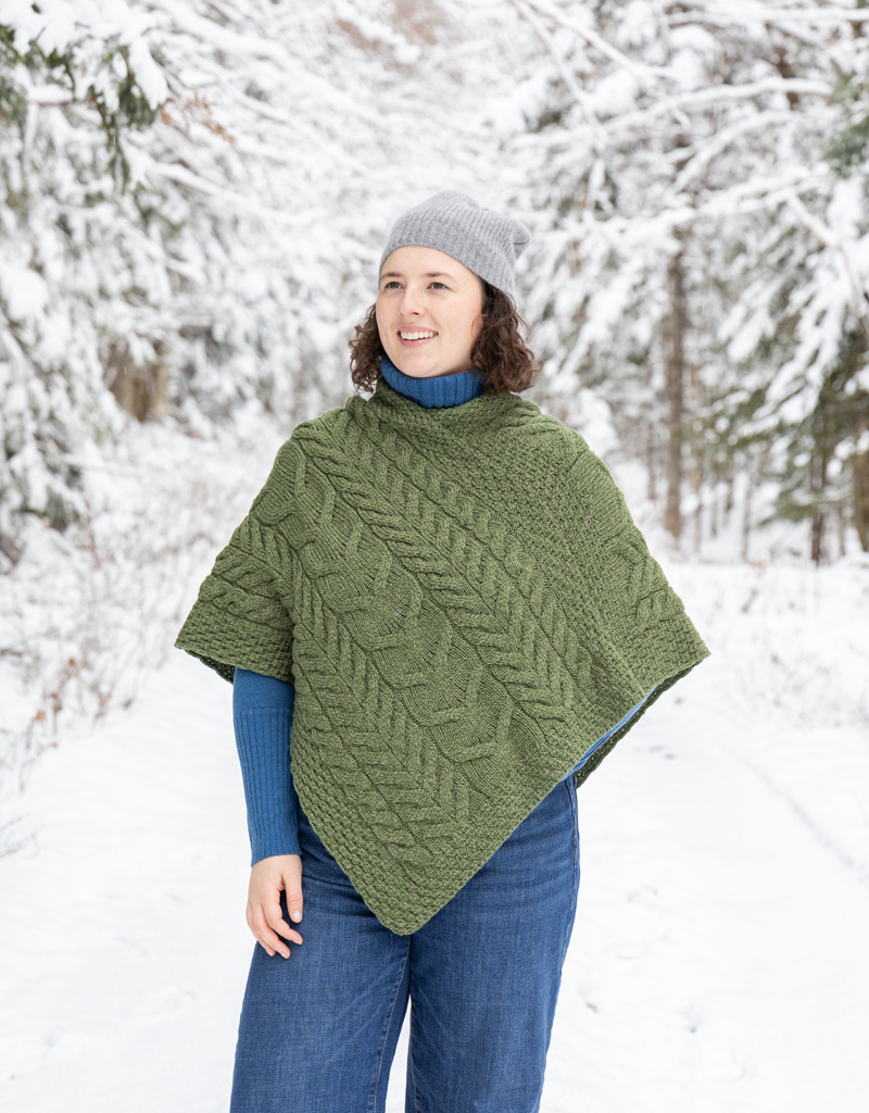 Aran Woollen Mills Aran Woollen Mills Aasleagh Falls Poncho