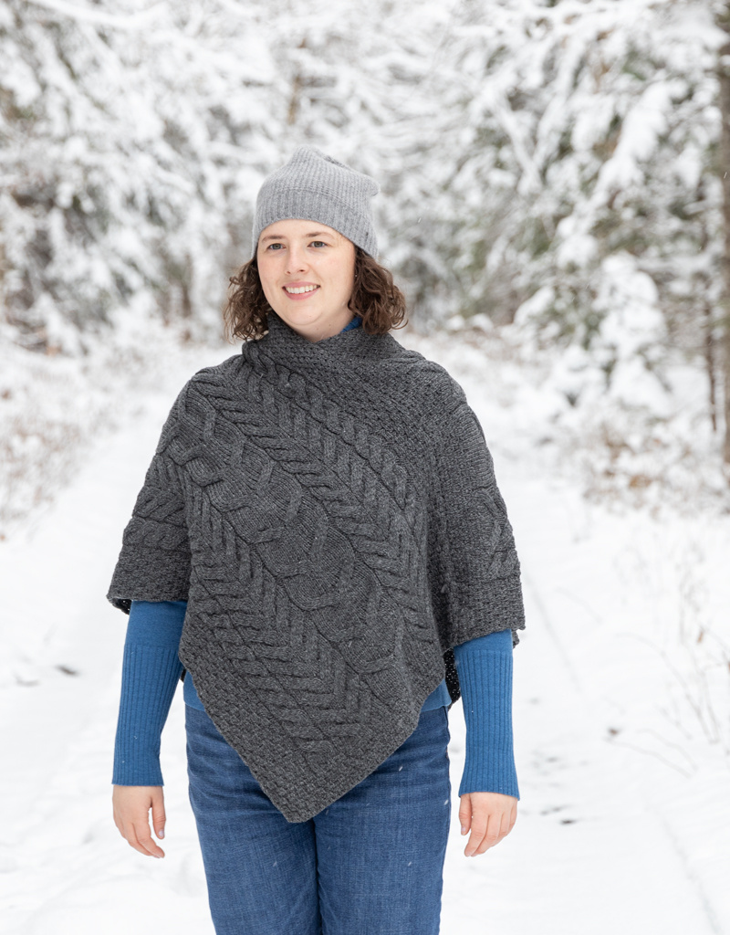 Aran Woollen Mills Aran Woollen Mills Aasleagh Falls Poncho