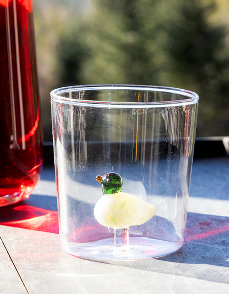 The Birch Store Glass with Built in Animal