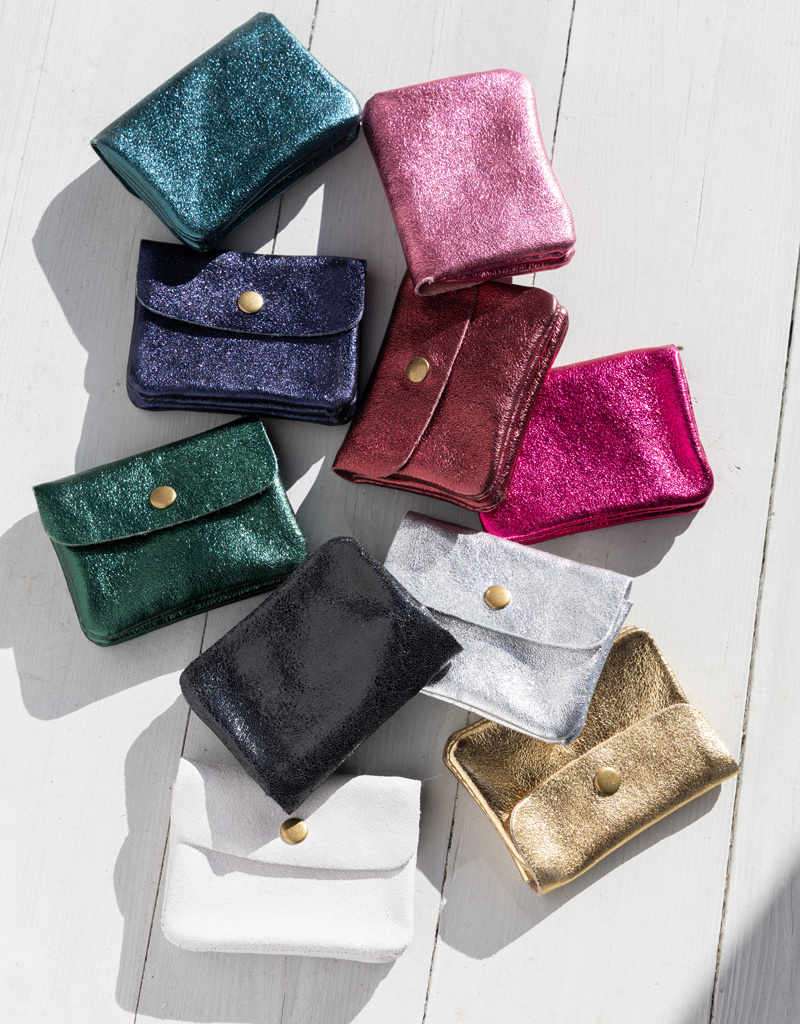 Italians Leather Suede Leather Wallet