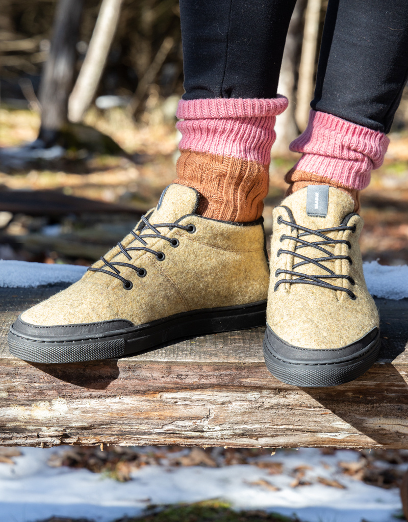 The Birch Store Sky Wooler Sneaker Ginger
