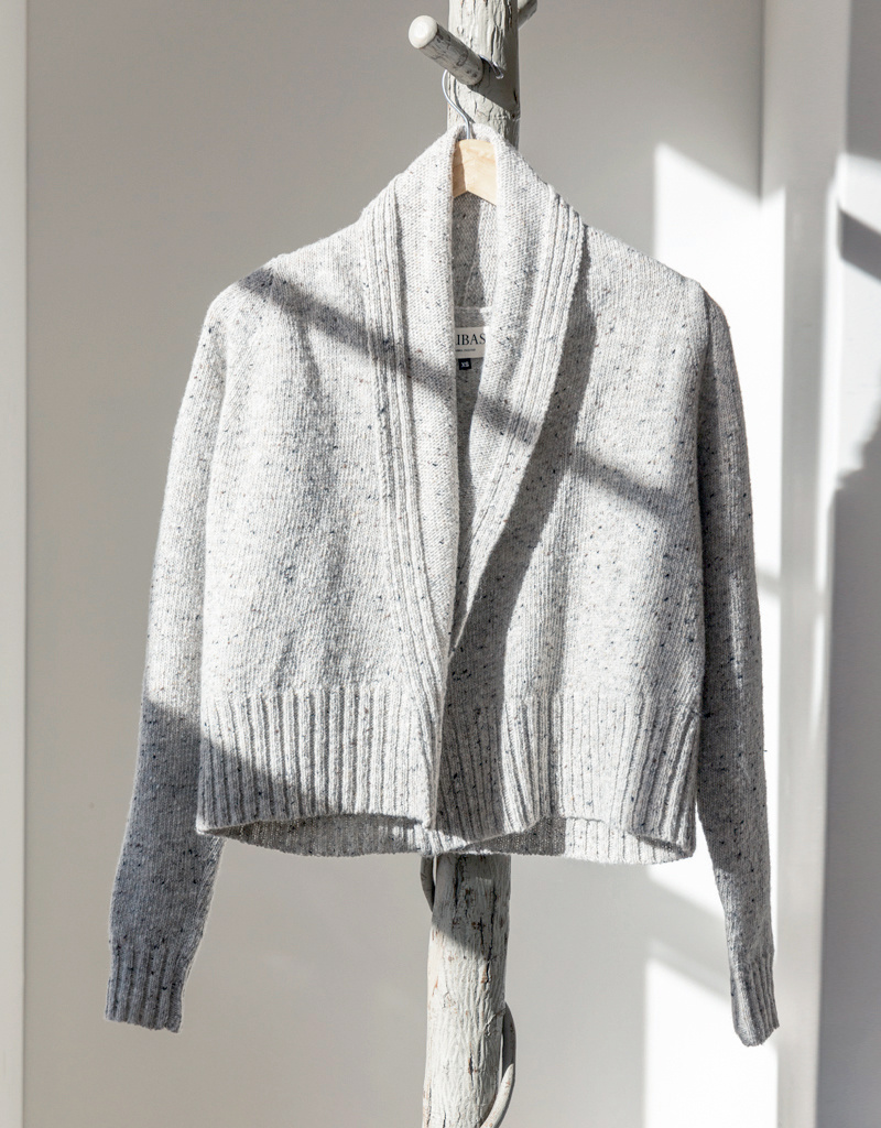 Oubas O Kent Donegal Merino Wool Short Cardigan