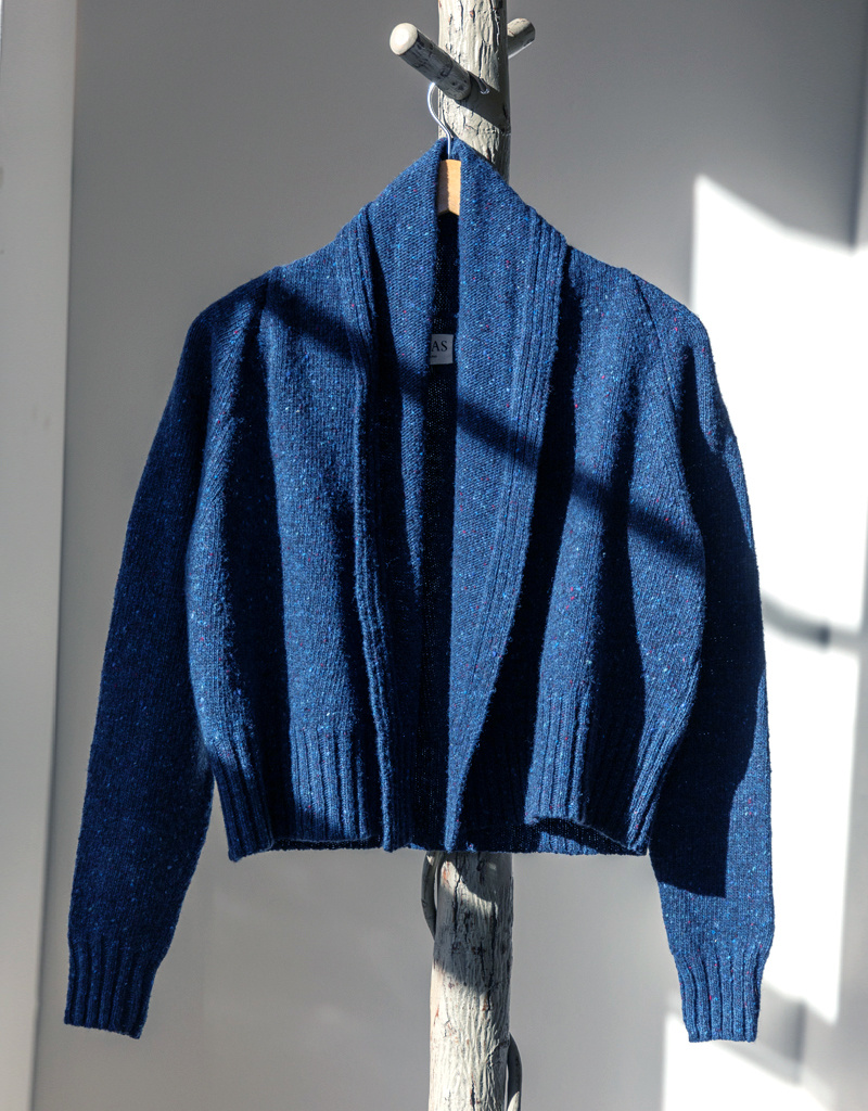 Oubas O Kent Donegal Merino Wool Short Cardigan