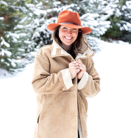 Velvet Faux Shearling Reversible Jacket