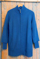 Kinross Cashmere Kinross Cashmere Zip Mock Cardigan Sweater