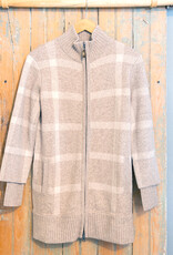 Kinross Cashmere Kinross Cashmere Zip Mock Cardigan Sweater