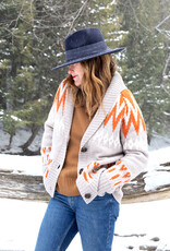 Kinross Cashmere Kinross Cashmere Fairisle Shawl Cardigan