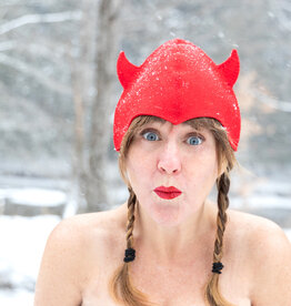 SUNROZ Sauna Hat Imp Felted Red