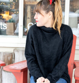 Kinross Cashmere Kinross Brushed Cashmere Funnel Sweater