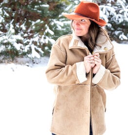 Velvet Faux Shearling Reversible Jacket