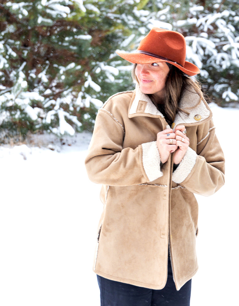 Velvet Faux Shearling Reversible Jacket