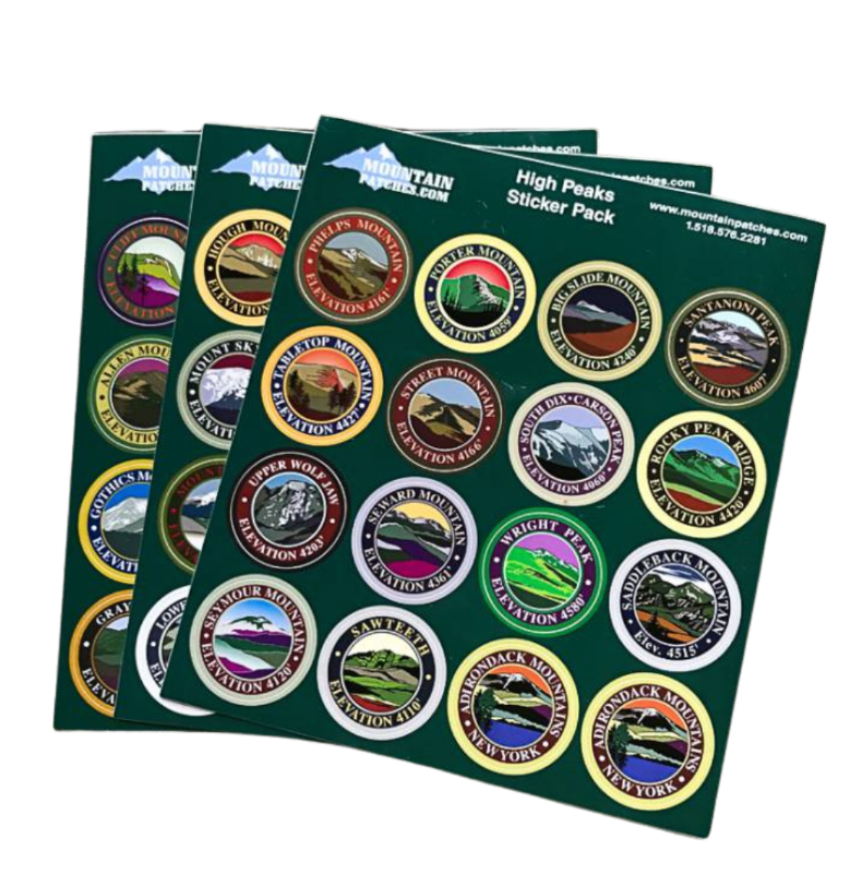 The Birch Store ADK High Peaks Sticker Pack
