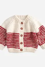 Blueberry Hill Blueberry Hill Kids Rib Knit Stripe Cardigan