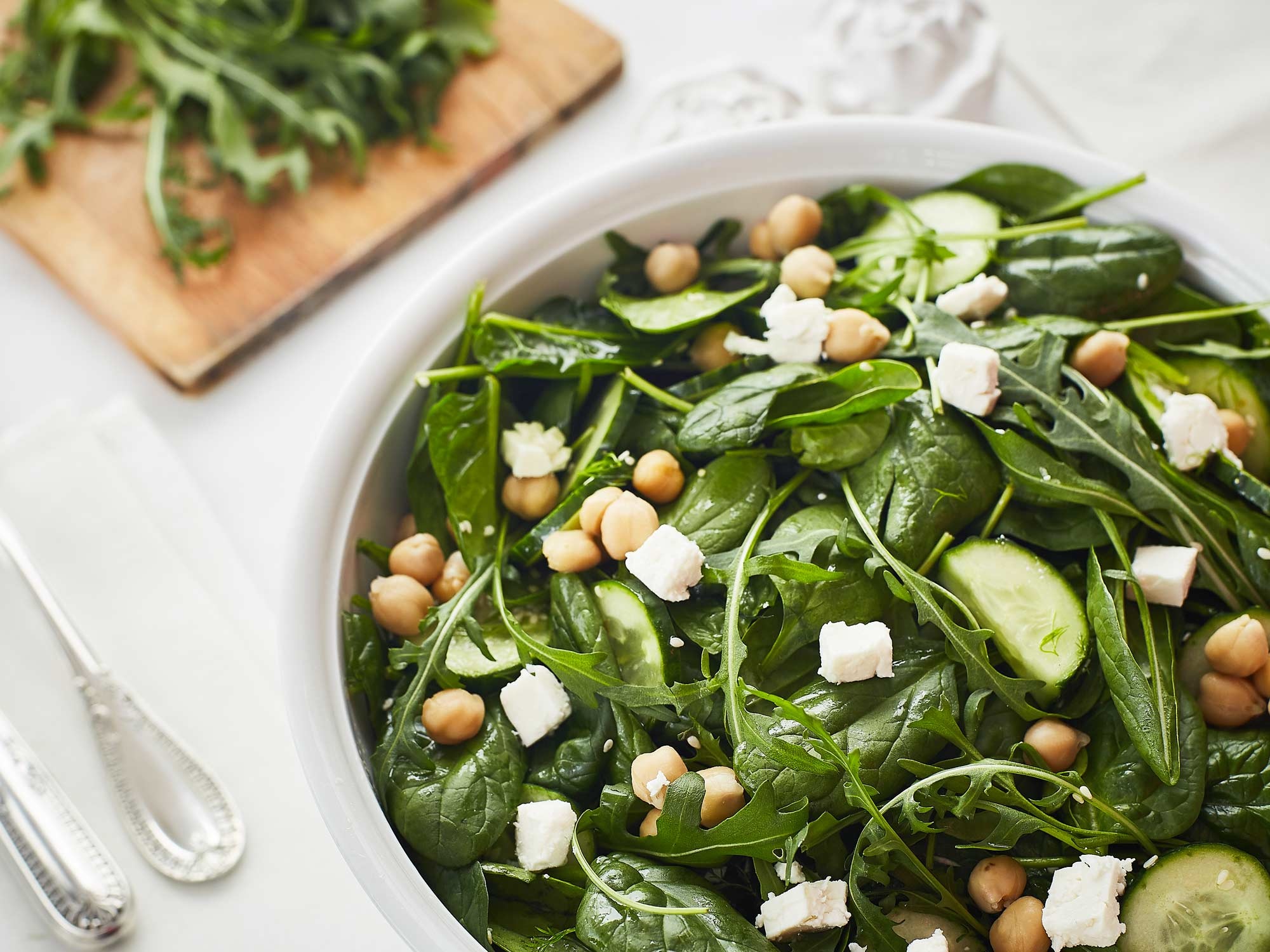 Salade de pois chiches et au thon