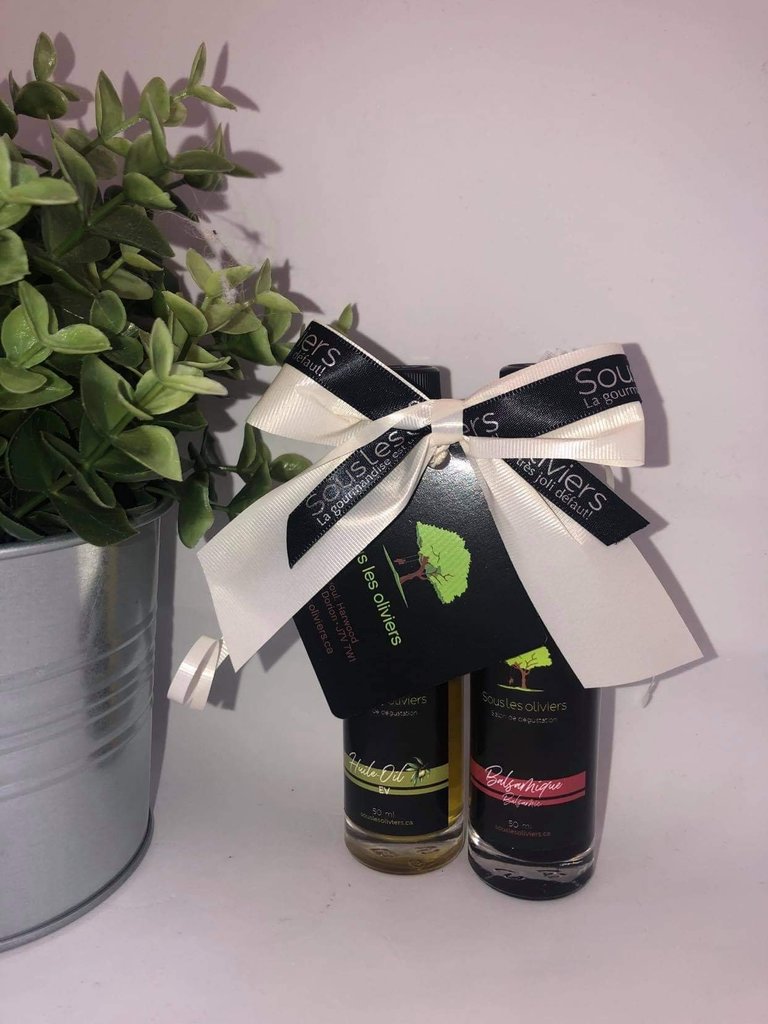 Sous les Oliviers Duo huile d'olive et vinaigre balsamique