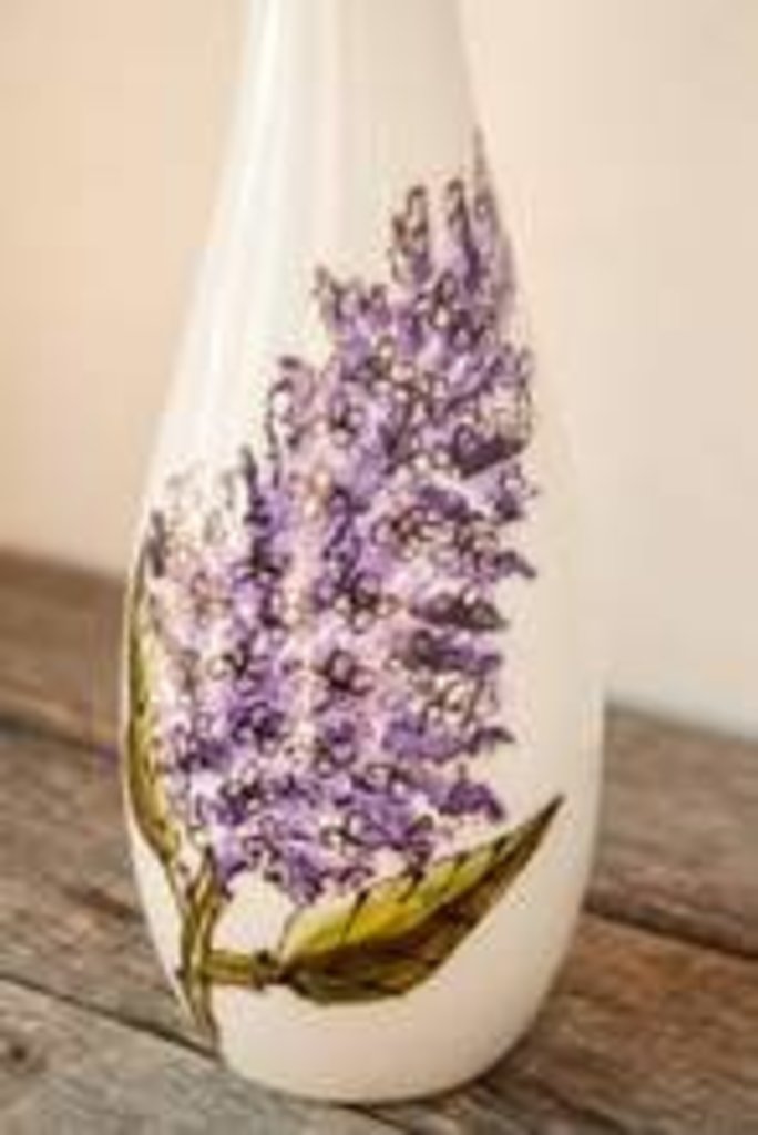 Pero Hand Painted Oil and Balsamic Stoneware Bottle 400ml