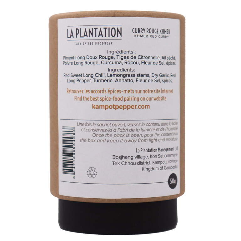 La Plantation Curry Rouge Khmer Kampot 50G Tube