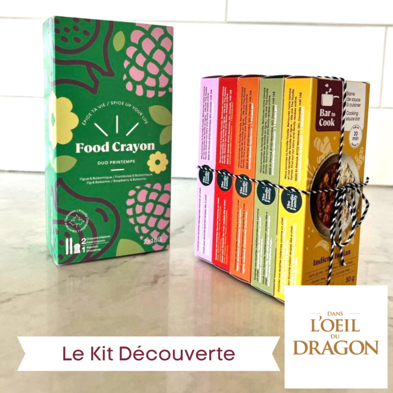 Bar to cook xProfitez du Kit Découverte Dans l'Oeil du Dragon pourgoûter à nos saveurs, parfaites pour le printemps.