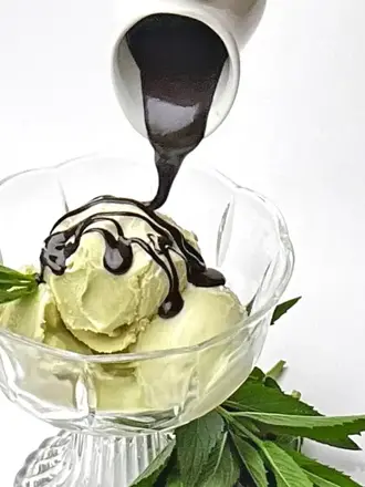 Sous les Oliviers Balsamique blanc condiment Menthe et chocolat mocha