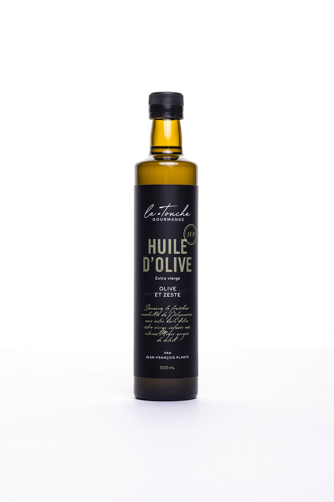 Jean-francois Plante Huile d'olive extra vierge infusé Olive et Zeste La touche gourmande de Jean-François Plante 500ml