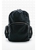 Black leather backpack