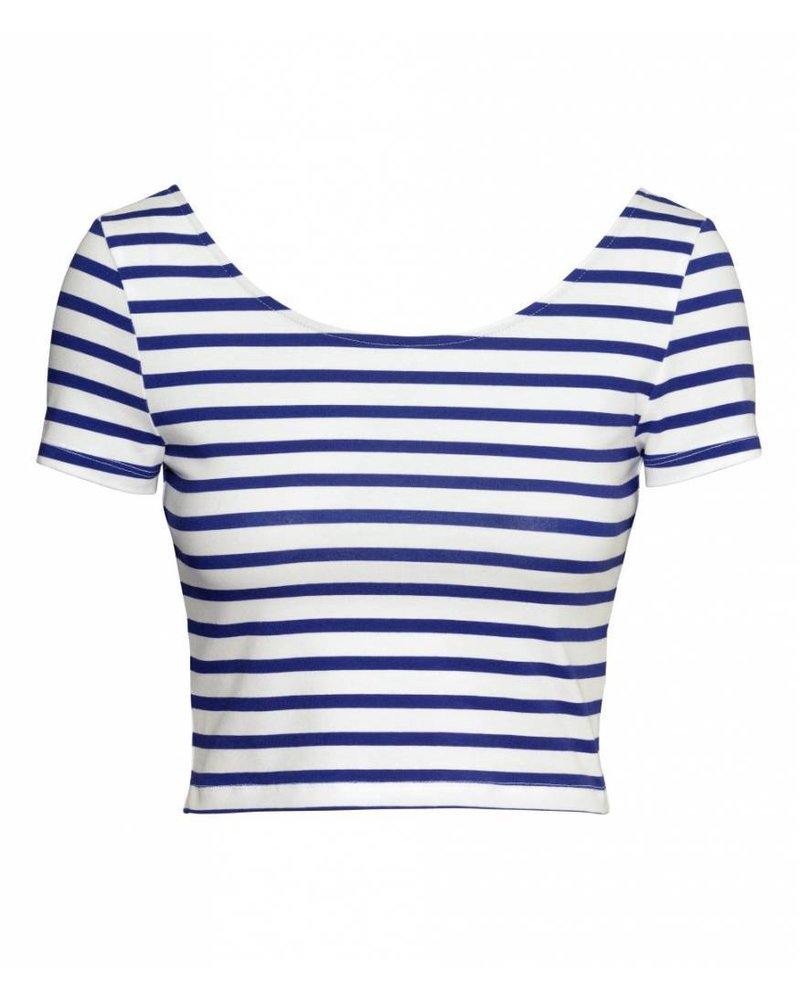 Striped blue top