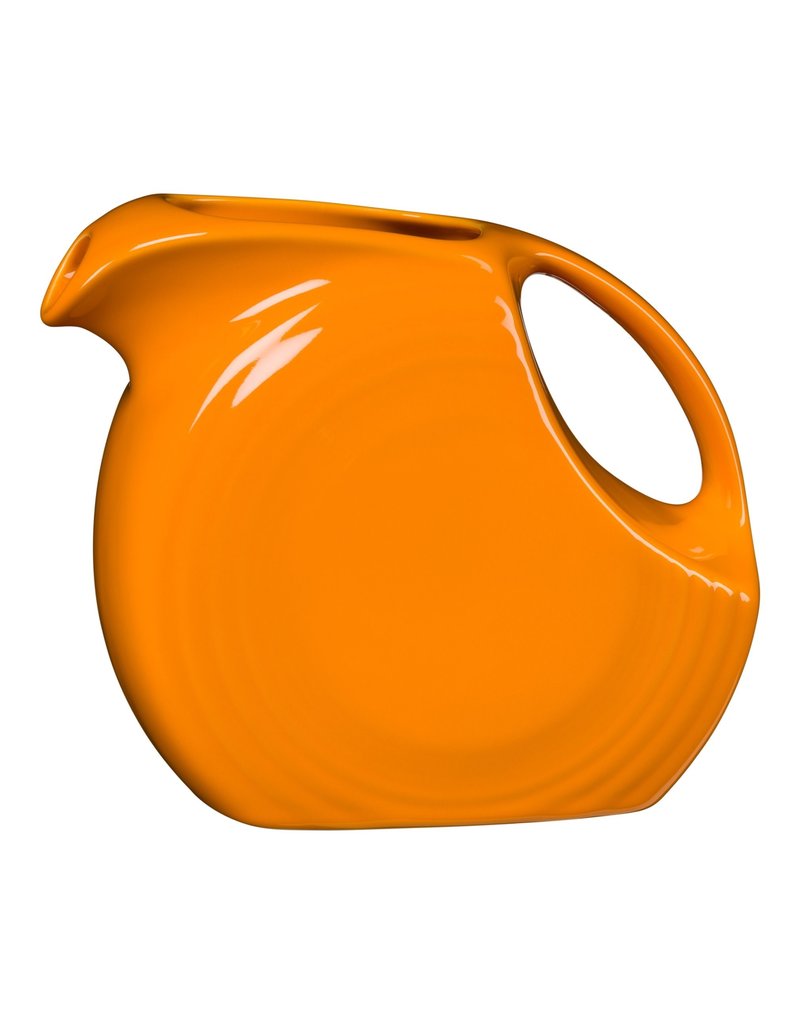 The Homer Laughlin China Company Large Disk Pitcher 67 1/4 oz Butterscotch