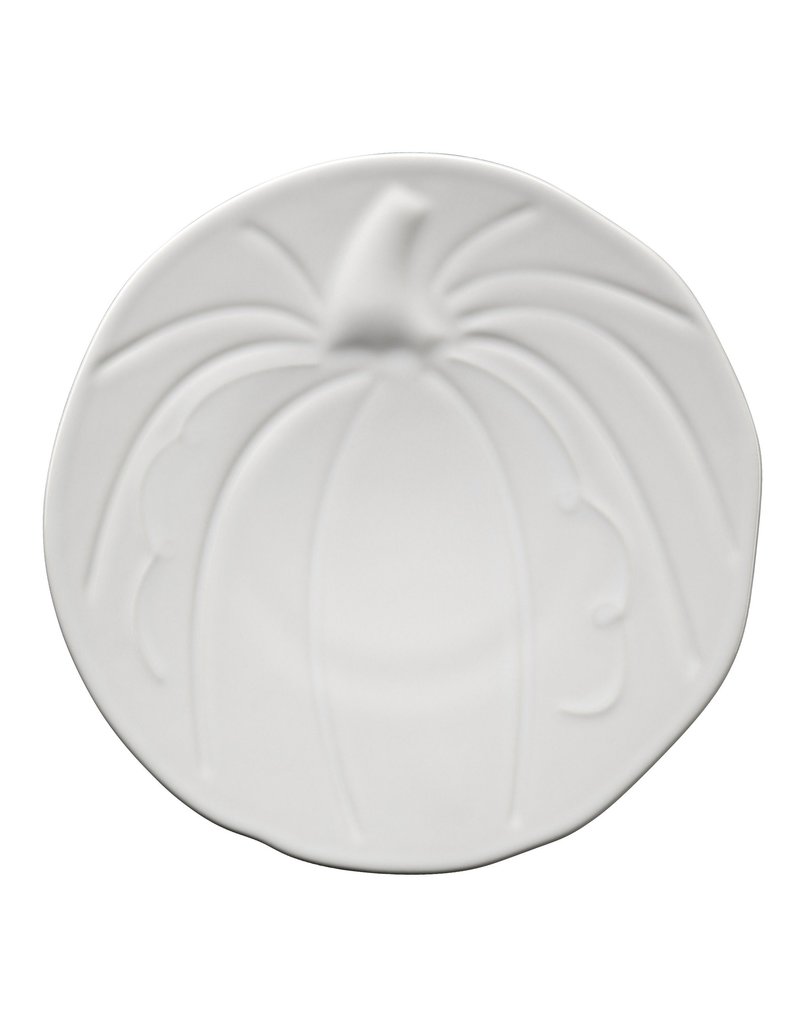 The Homer Laughlin China Company Pumpkin Plate White