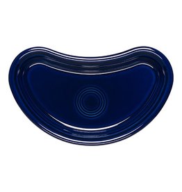 Individual Bistro Crescent Plate Cobalt Blue